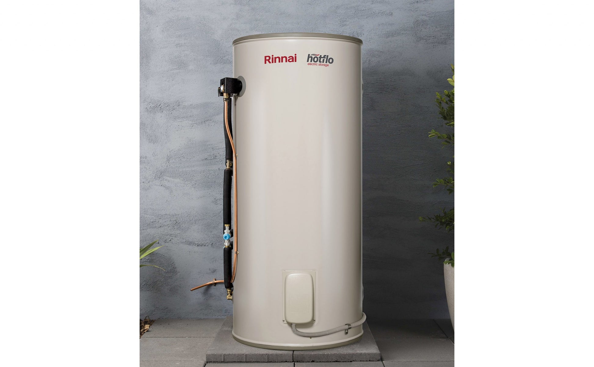 Rinnai Hotflo 250L Lifestyle Insitu plants