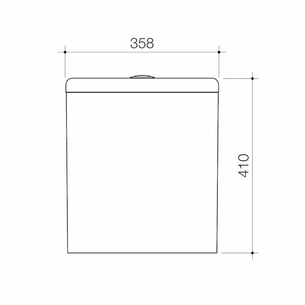 Contura II Close Coupled 4s BE Cistern - White