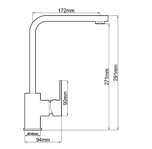 Alto Sink Mixer Chrome