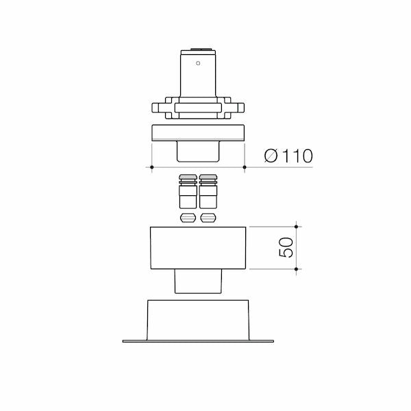 Contura II Freestanding Bath Filler - Rough in Kit